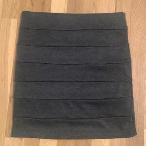 𝅺body Central Bodycon Mini Skirt Dark Gray Women’s M